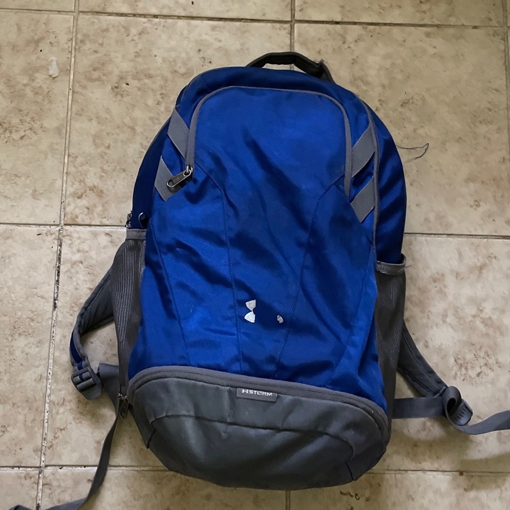 Timetable Under Armor Backpack Gray /blue 1306060 men's bag